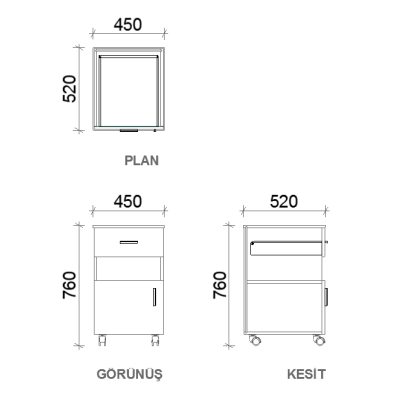 Tủ đầu giường MEISSA SERA 01