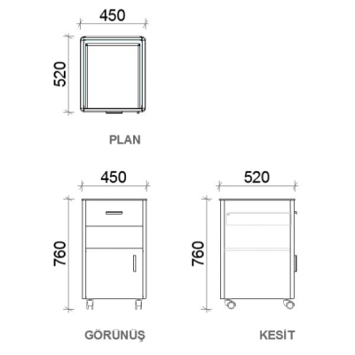 Tủ đầu giường MEISSA SERA 03